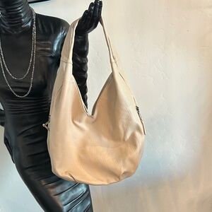 Chic Cream Hobo Bag